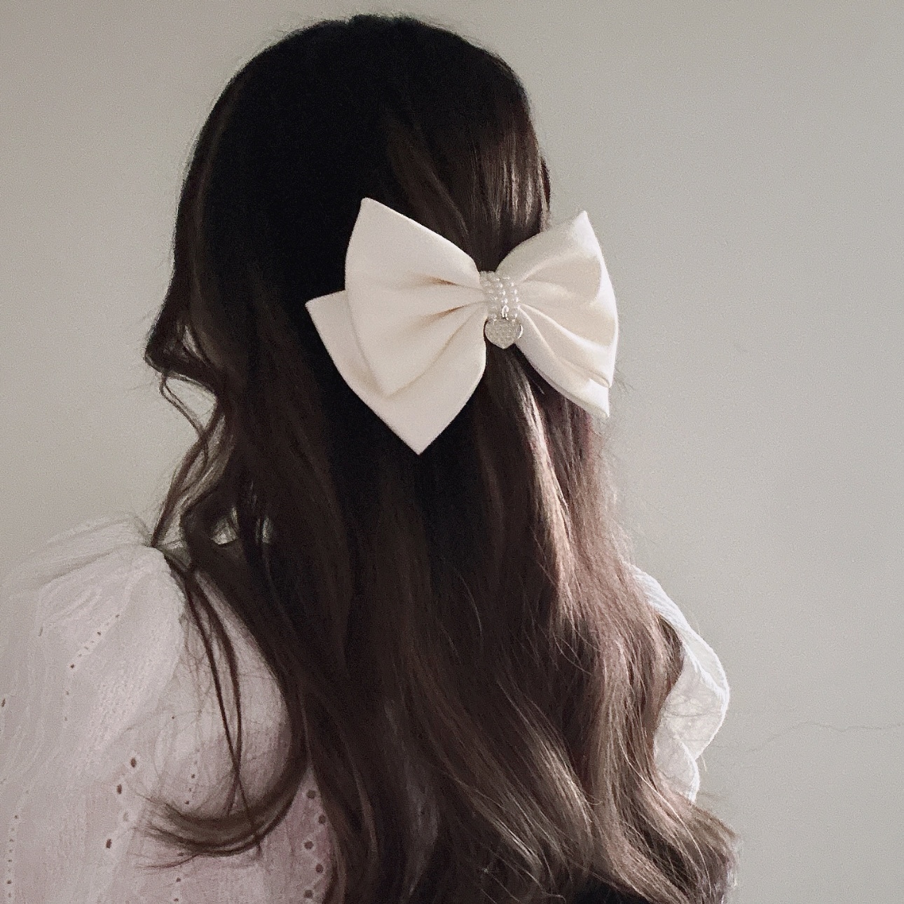 愛心珍珠蝴蝶結