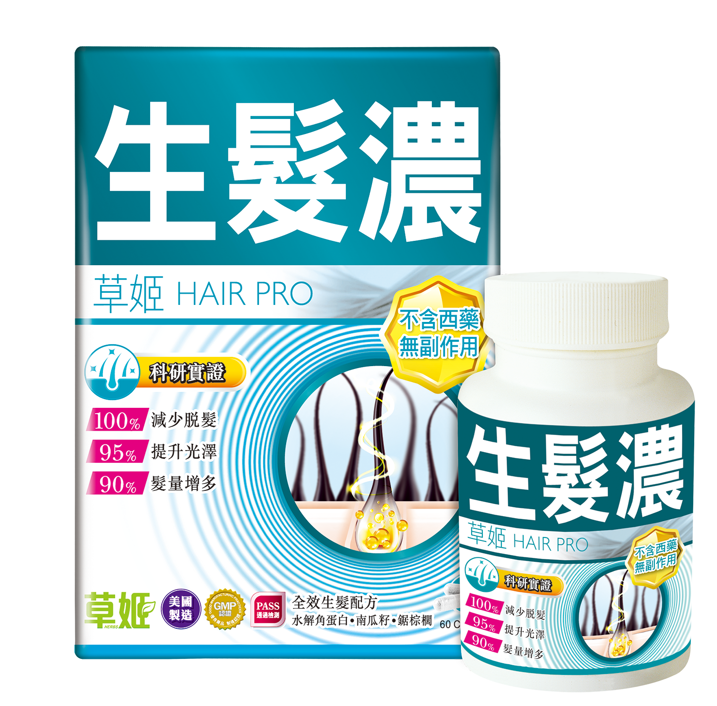 草姬 生髮濃 60粒裝 [#SQ110103]
