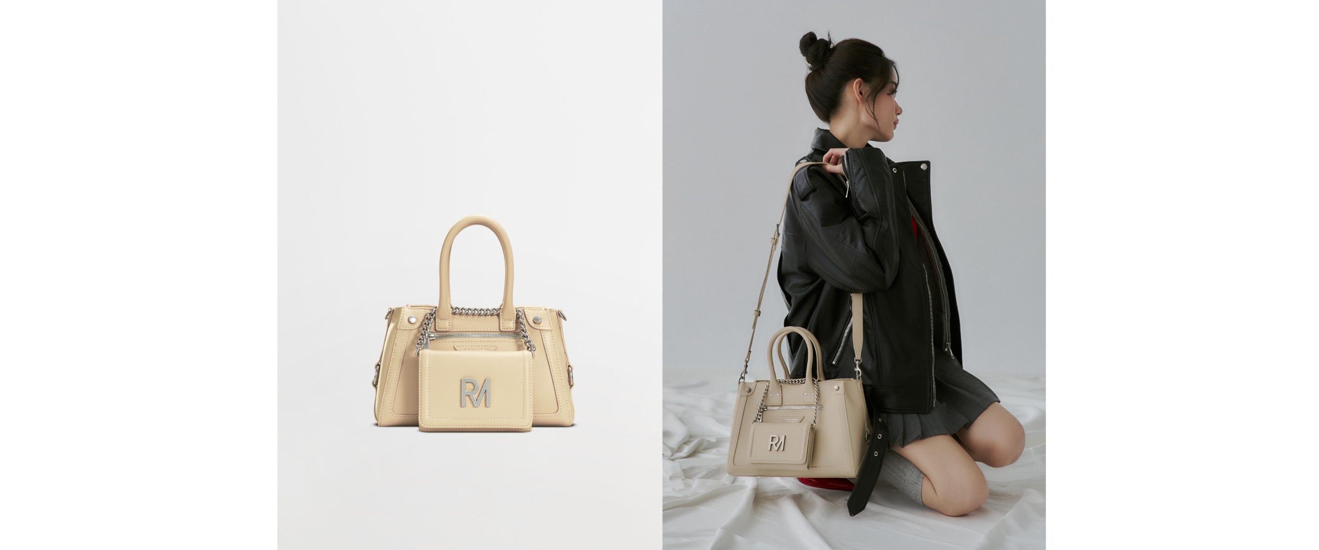 黑膠狂想手提包質感奶白色系，溫柔的必備色