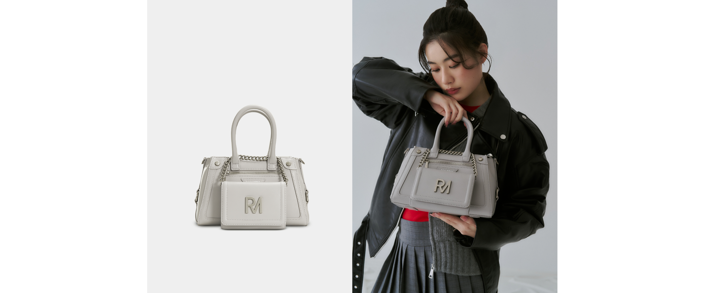 黑膠狂想手提包高級霧灰色，掌握小眾氛圍