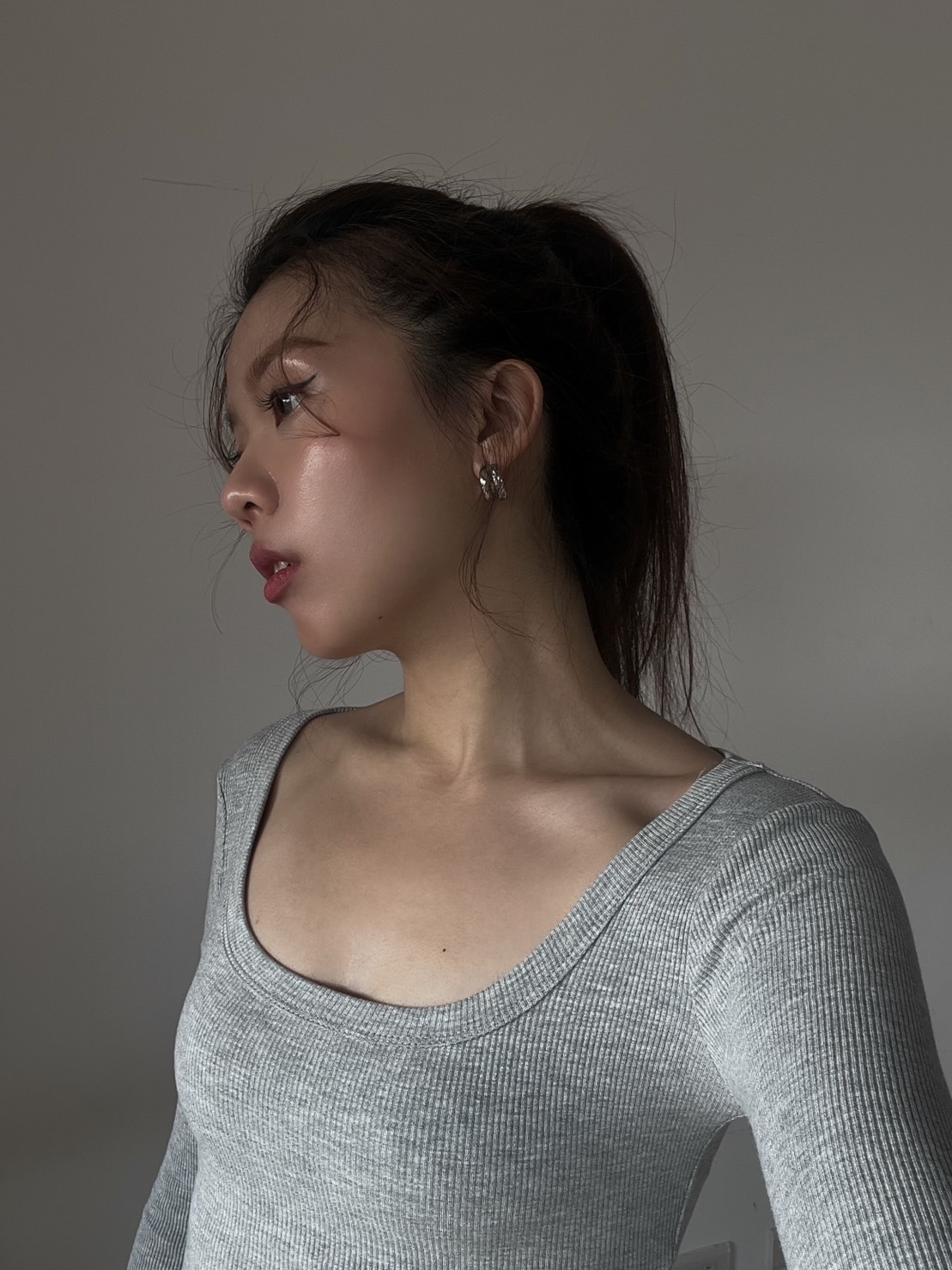 雙層拼接圈圈耳環(2色)