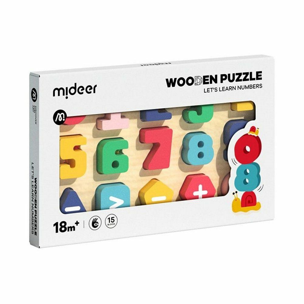《 MiDeer》 木質積木拼圖-數字運算