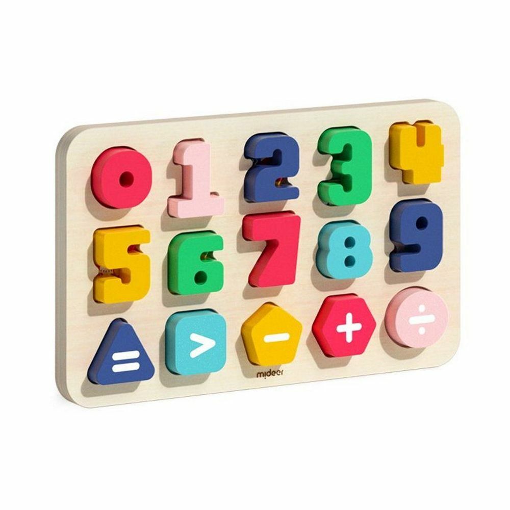 《 MiDeer》 木質積木拼圖-數字運算
