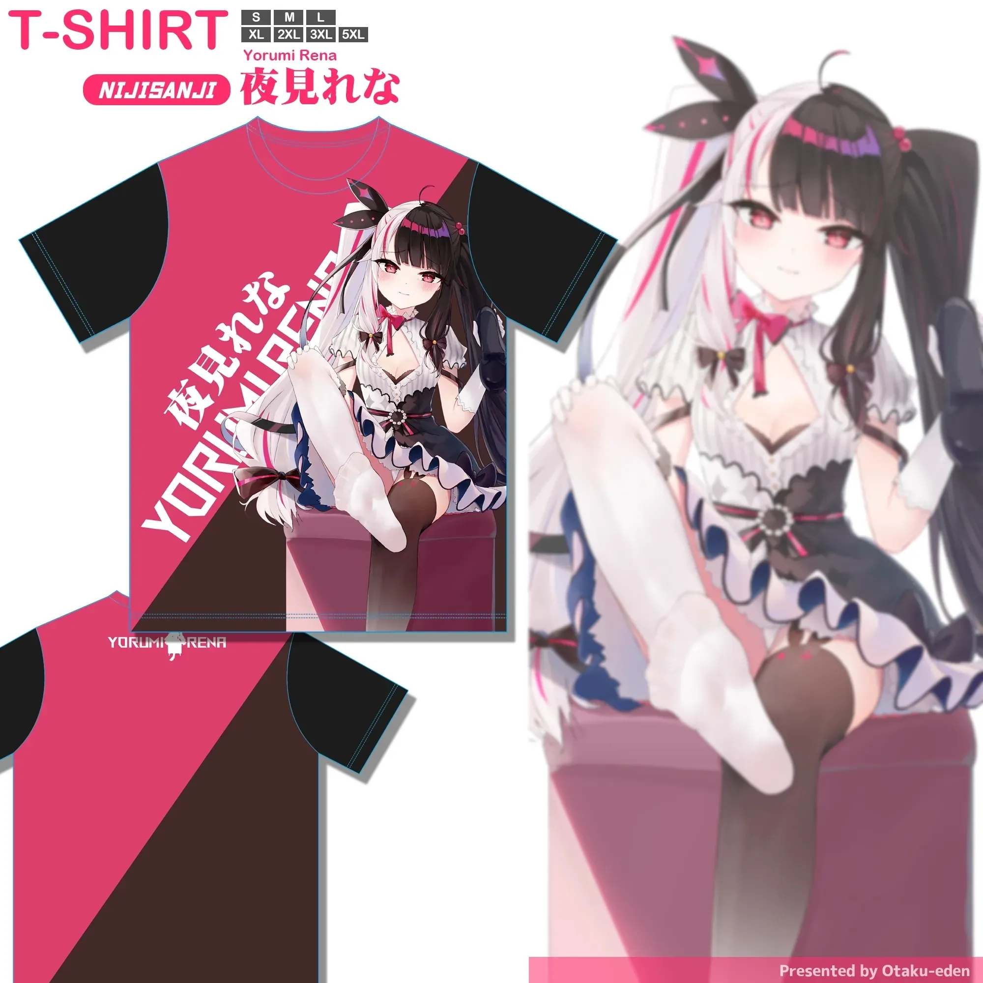 「ACG.GO」「同人代購」FF42 彩虹社 - 夜見れな Yorumi Rena (熱昇華.排汗T) - [耕太]