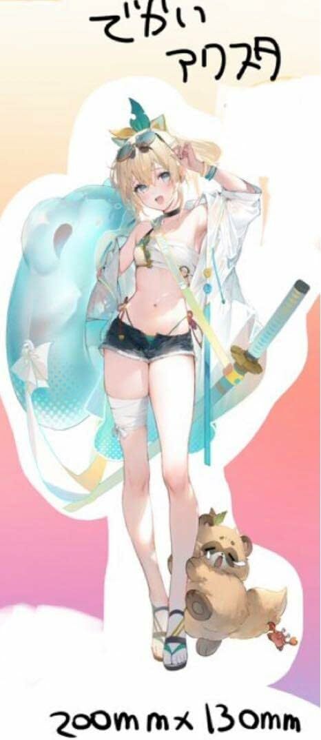 「再販」「同人代購」うみぼうず C101 きんにくぽよぽよ 風真いろは 立牌