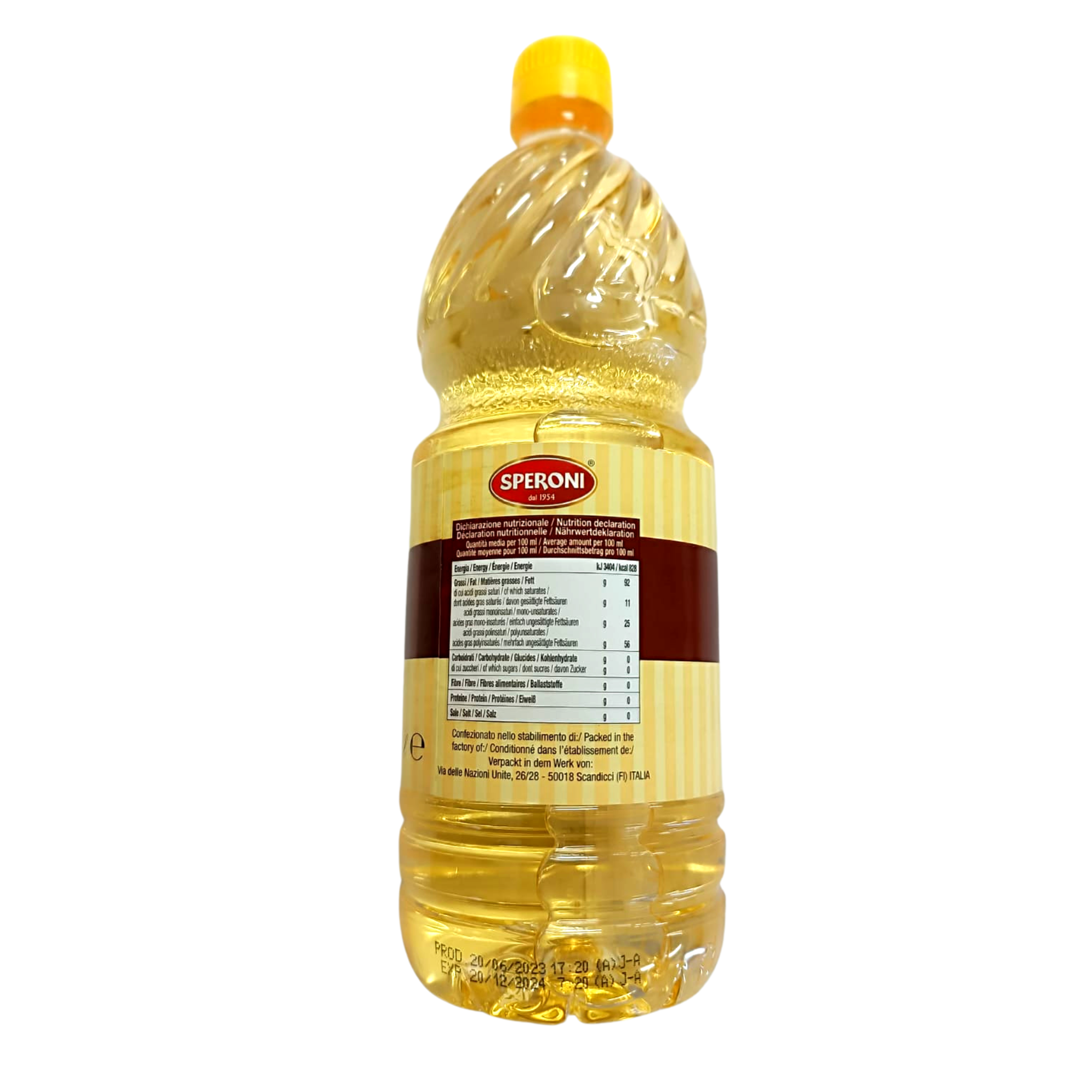 意大利 Speroni 葵花籽油 Italy Sunflower Seed Oil 1公升/ 支