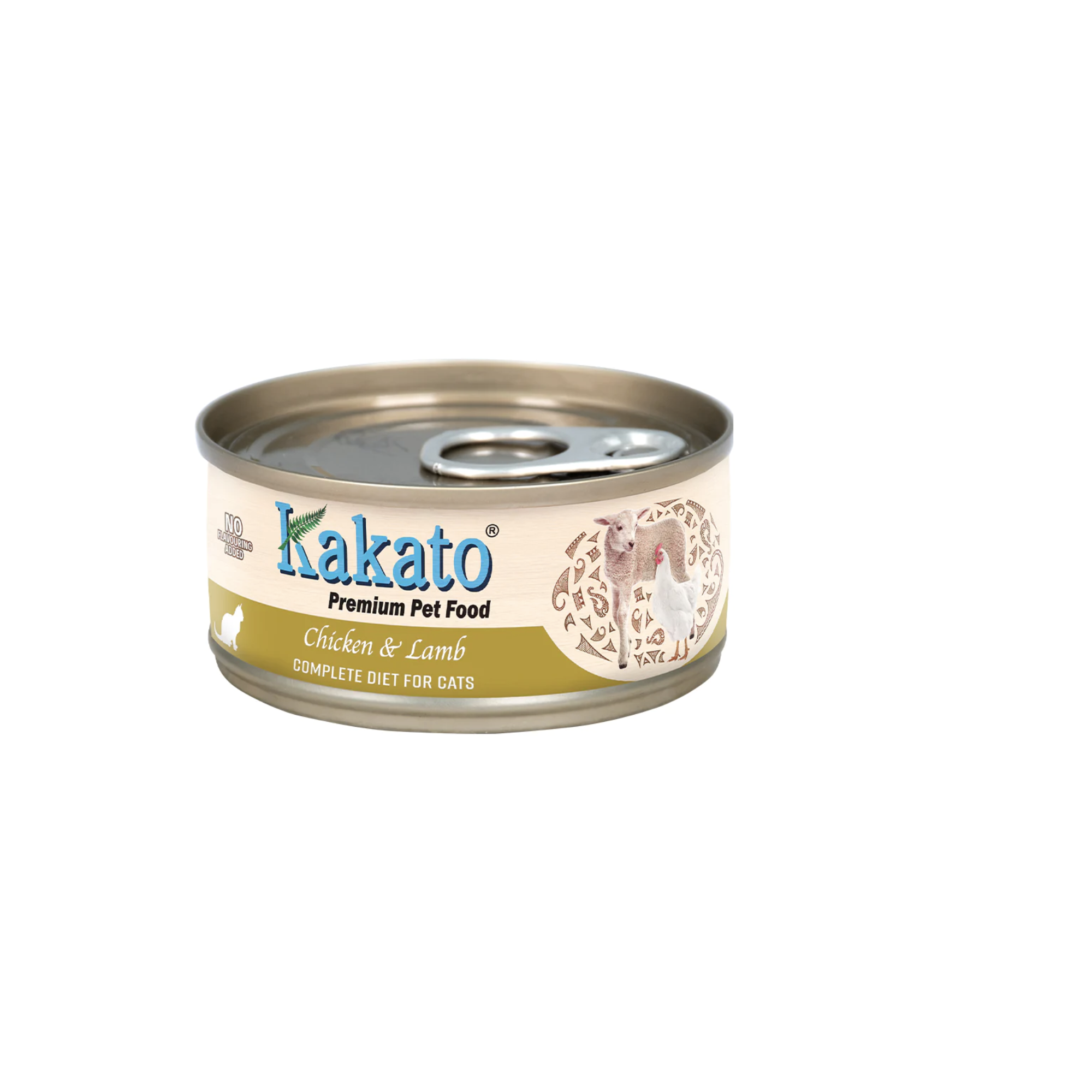 Kakato - 雞肉&羊肉主食貓罐頭 70G (48罐)