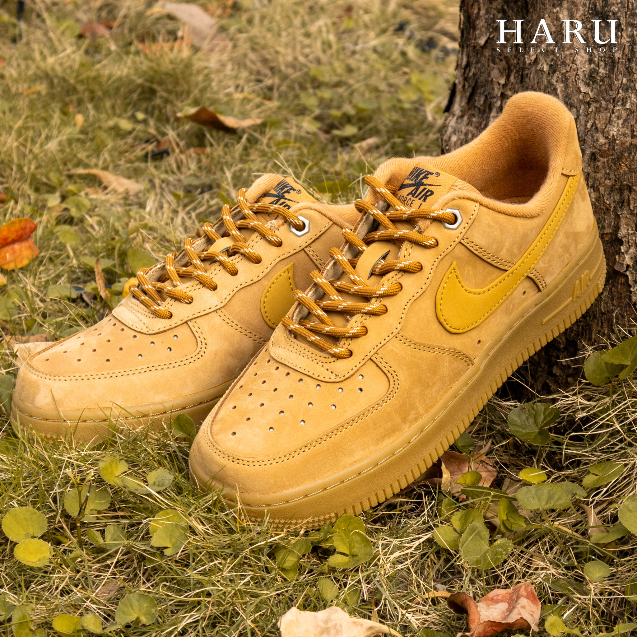 NIKE AIR FORCE 1 LOW WHEAT AF1 小麥土黃色牛奶糖平替款supreme 休閒