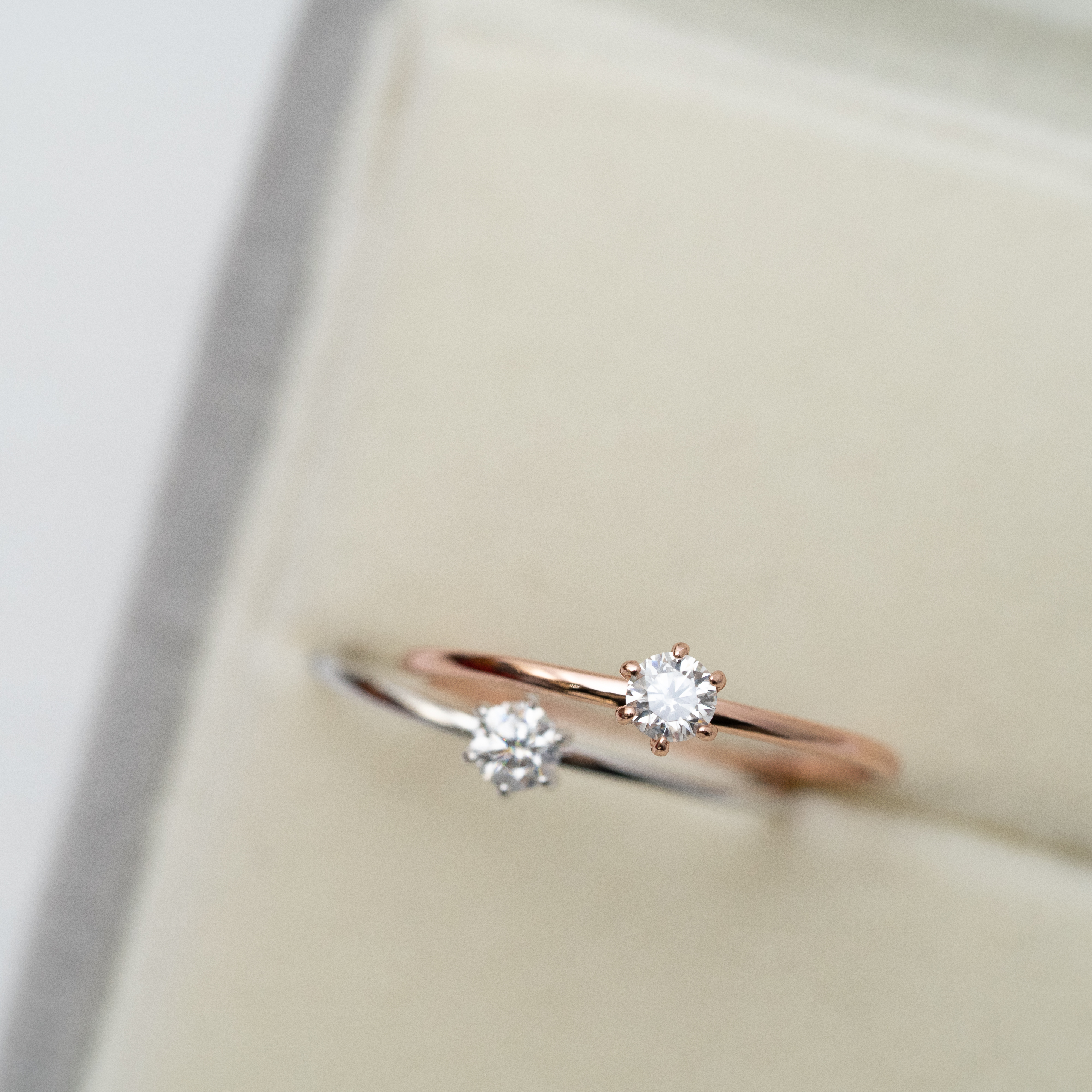 莫桑石戒指（4mm單粒）