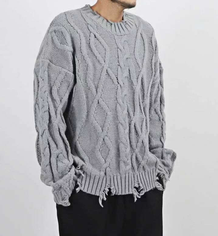 淨色扭紋針織衫 T5240