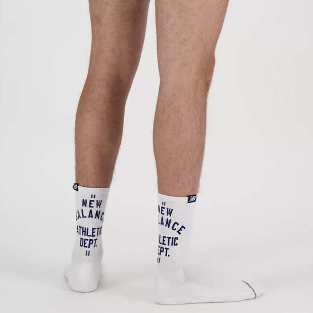 New Balance NB Midcalf 中筒襪白色背後官方照