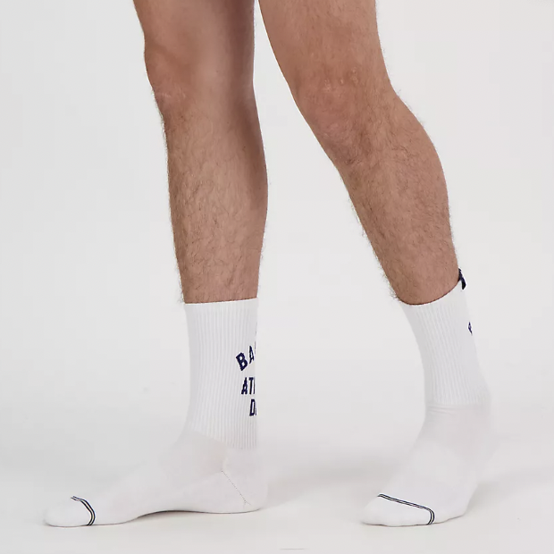 New Balance NB Midcalf 中筒襪白色官方照