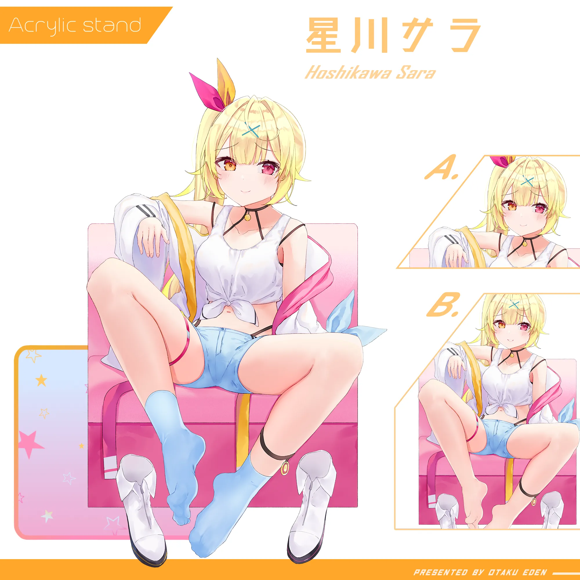 「ACG.GO」「同人代購」FF42 彩虹社 - 星川サラ Hoshikawa Sara  亞克力雙面立牌 - [耕太]