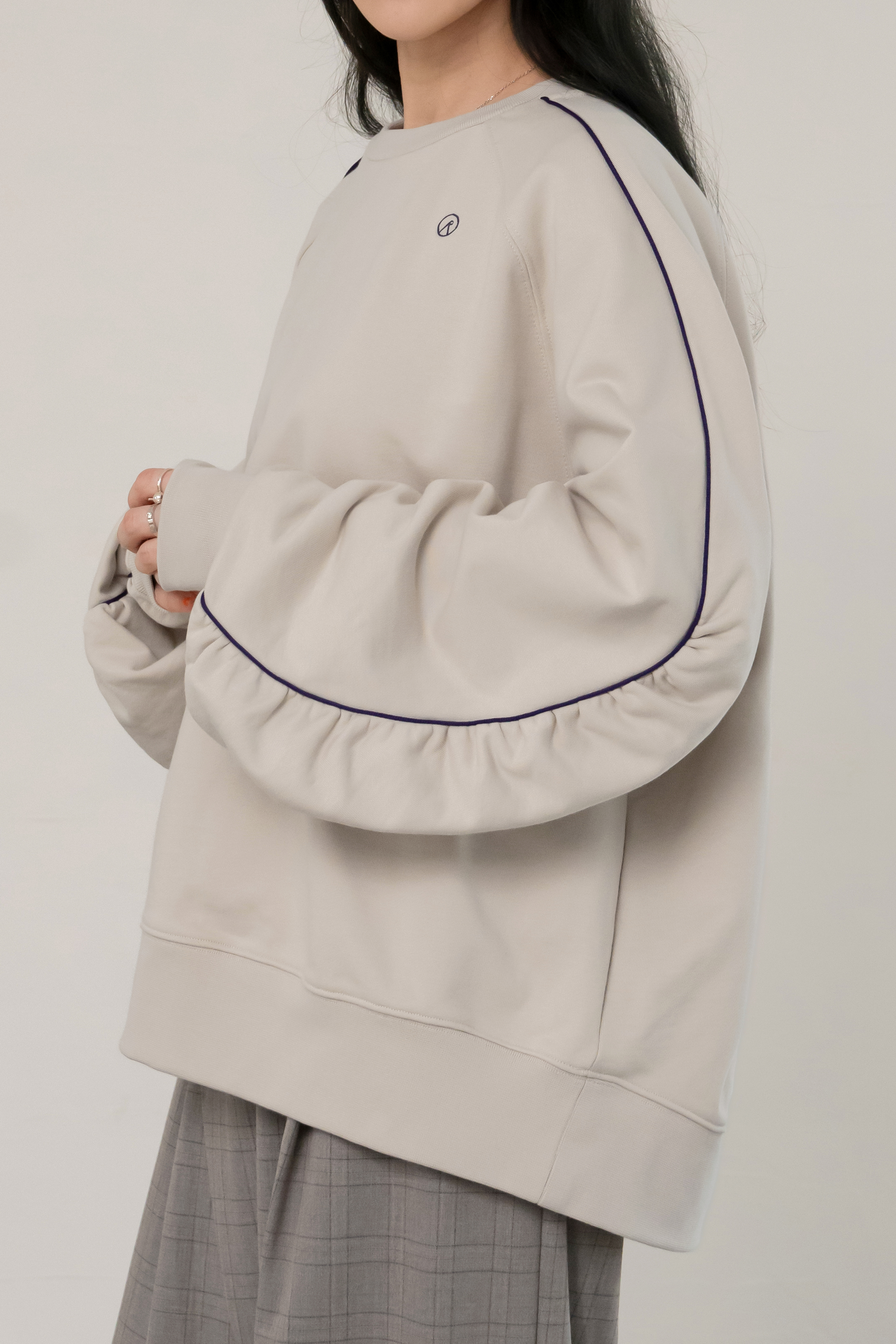 Marshmallow Crew Neck Sweatshirt | Cream