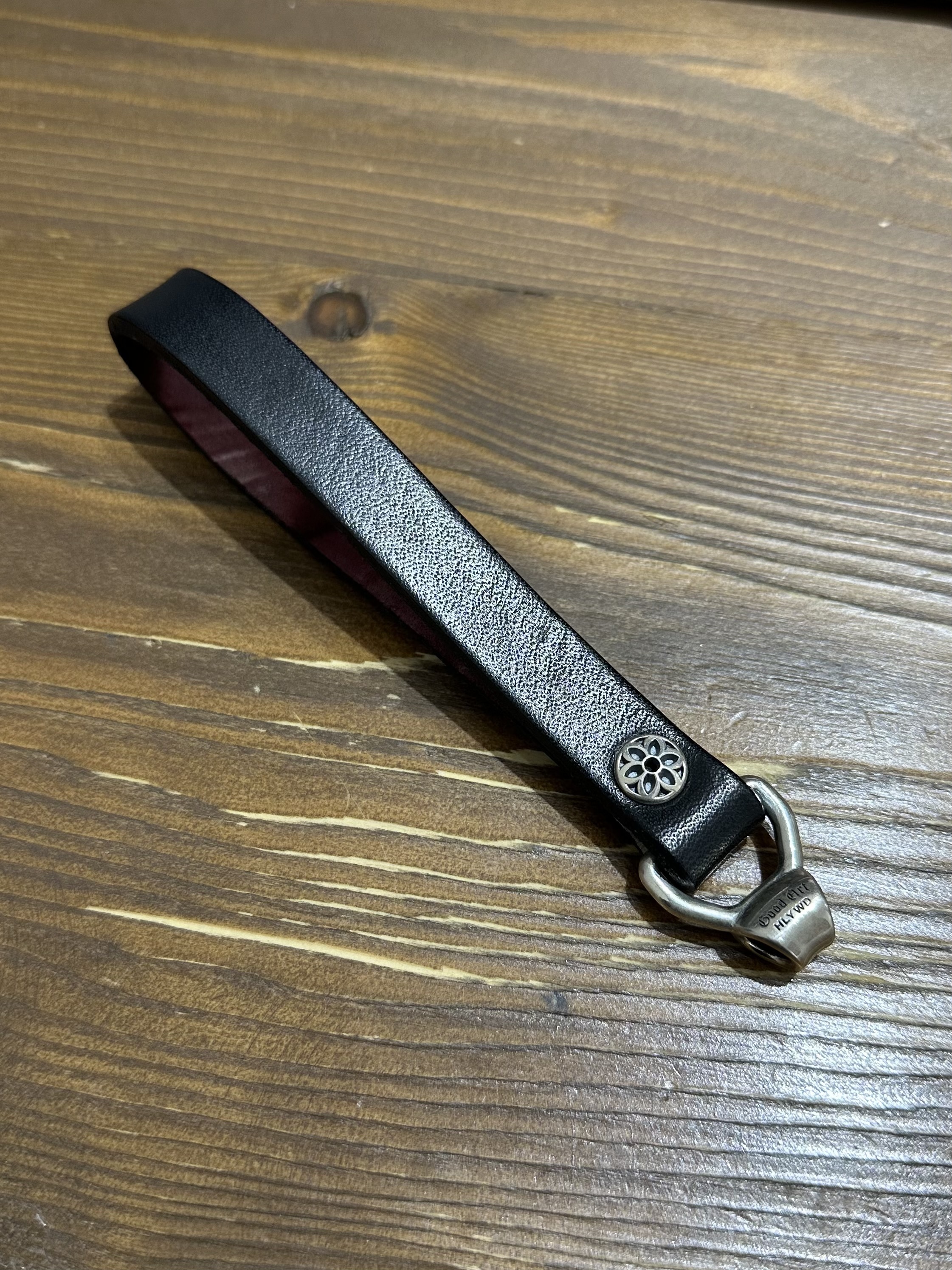 Leather Strappie Key Dob | Black