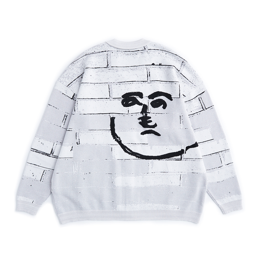 Wall under Koenji Bridge Cardigan