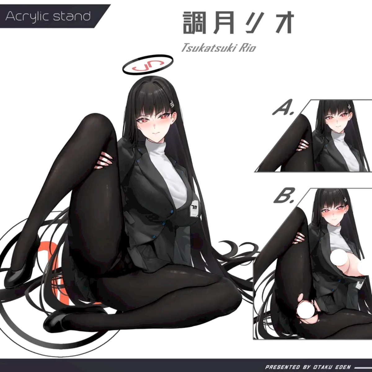「ACG.GO」「同人代購」FF42 蔚藍檔案-調月リオ Tsukatsuki Rio 亞克力雙面立牌 - [KUUTAMO]