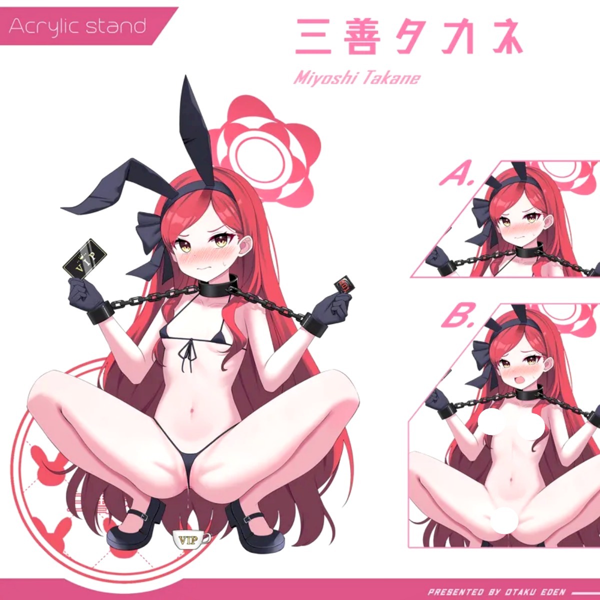 「ACG.GO」「同人代購」FF42 蔚藍檔案-三善タカネ Miyoshi Takane 亞克力雙面立牌 - [3M]