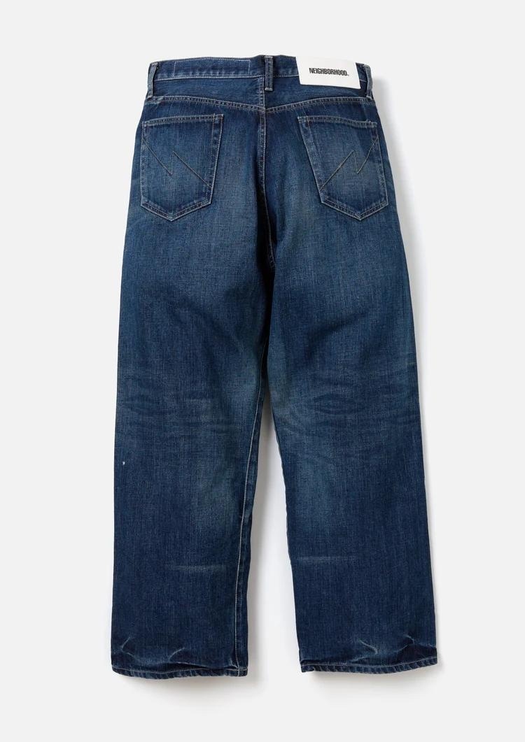 NEIGHBORHOODWASHED DENIM DP WIDE PANTS