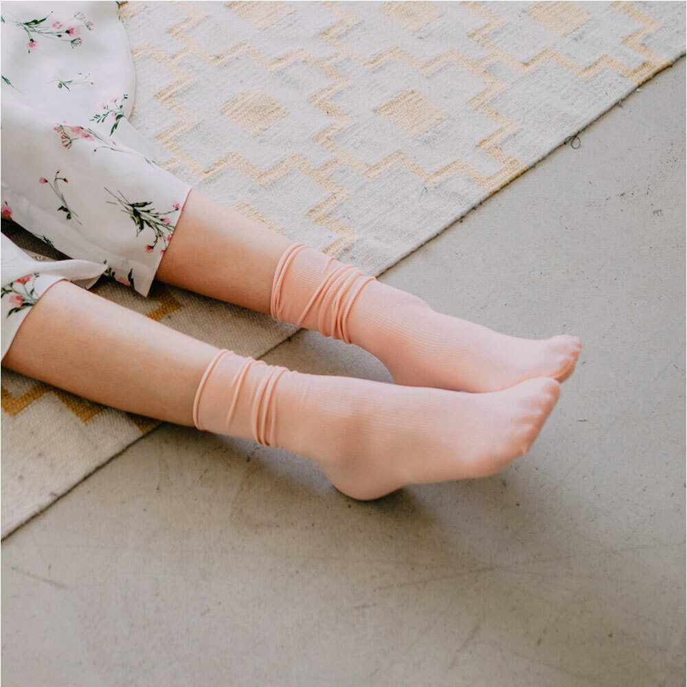 【3 Pairs SET】Banana Sisters Chris Ribbed Color Socks 14 Colors 3Feet