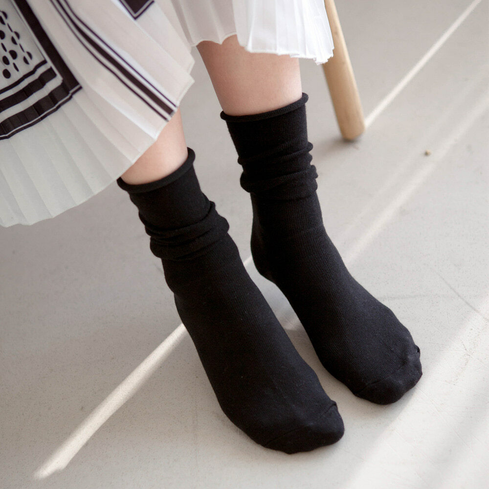 【2 Pairs SET】Banana Sisters Lollipop Round Socks