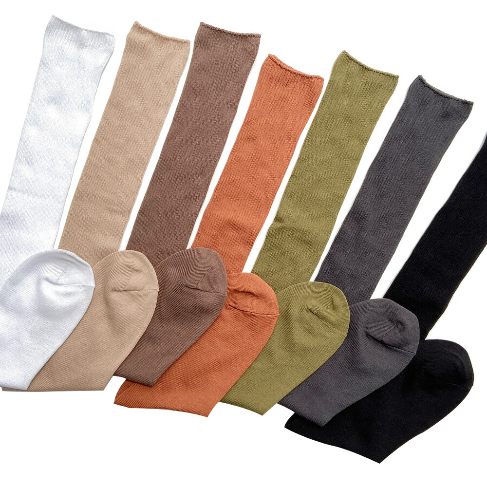 【3 Pairs SET】Banana Sisters Four Seasons Shirring Loader Knee Socks