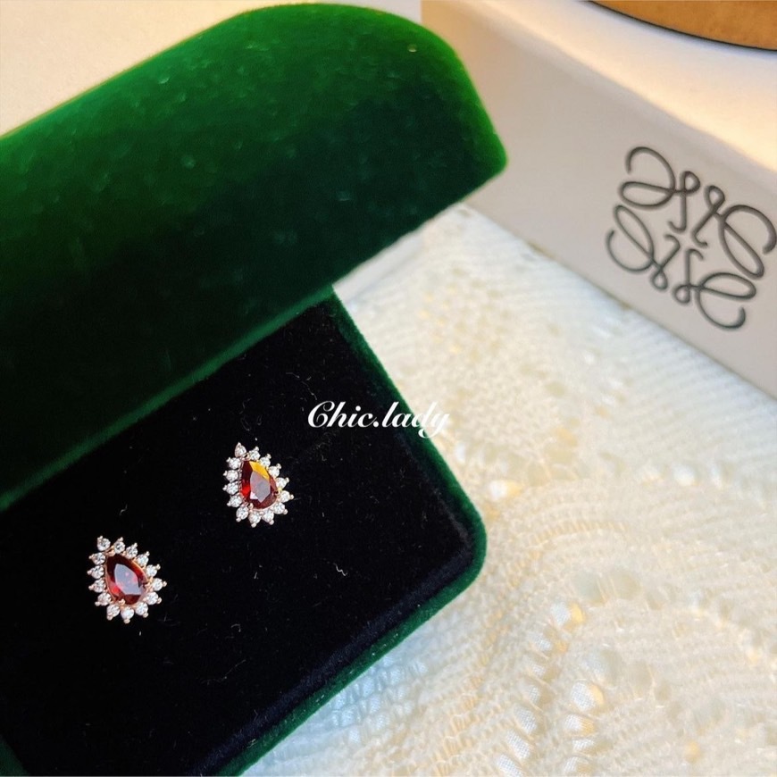 Earrings | 波爾多紅酒