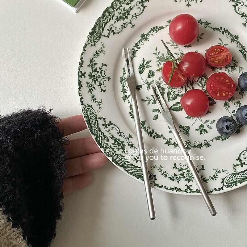 《3702》韓系工業風不銹鋼水果叉