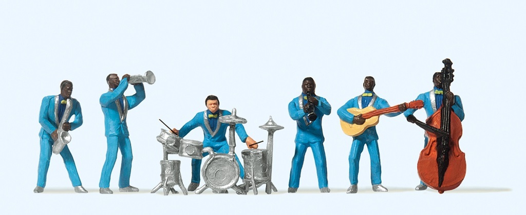 Preiser 10112 HO規 Jazz Band 爵士樂團