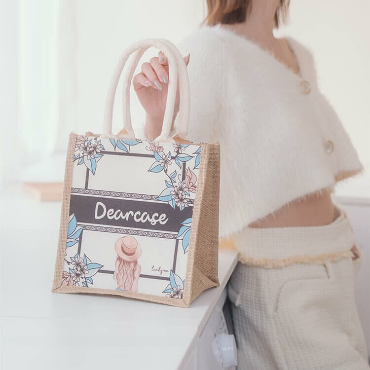Dearcase原創設計-個性女孩 lucky me - 雙提耳環保手提袋