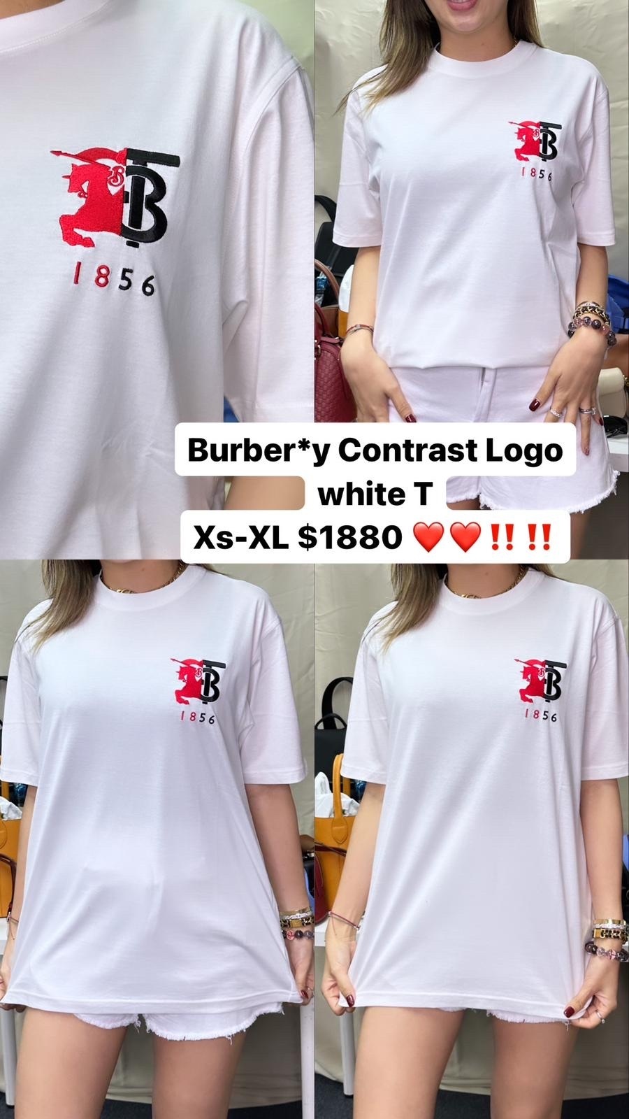 Burberry Contrast Logo white T -T