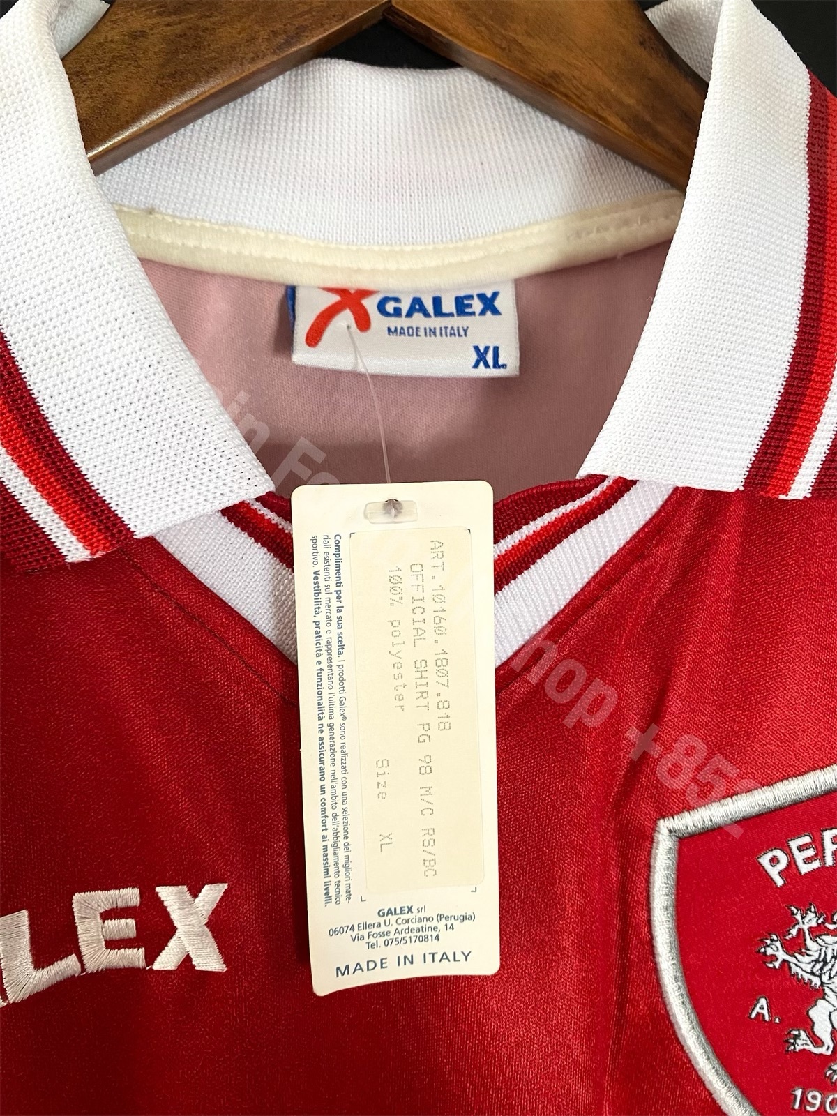 Perugia 1997-1999 Galex Home Shirt #7 NAKATA