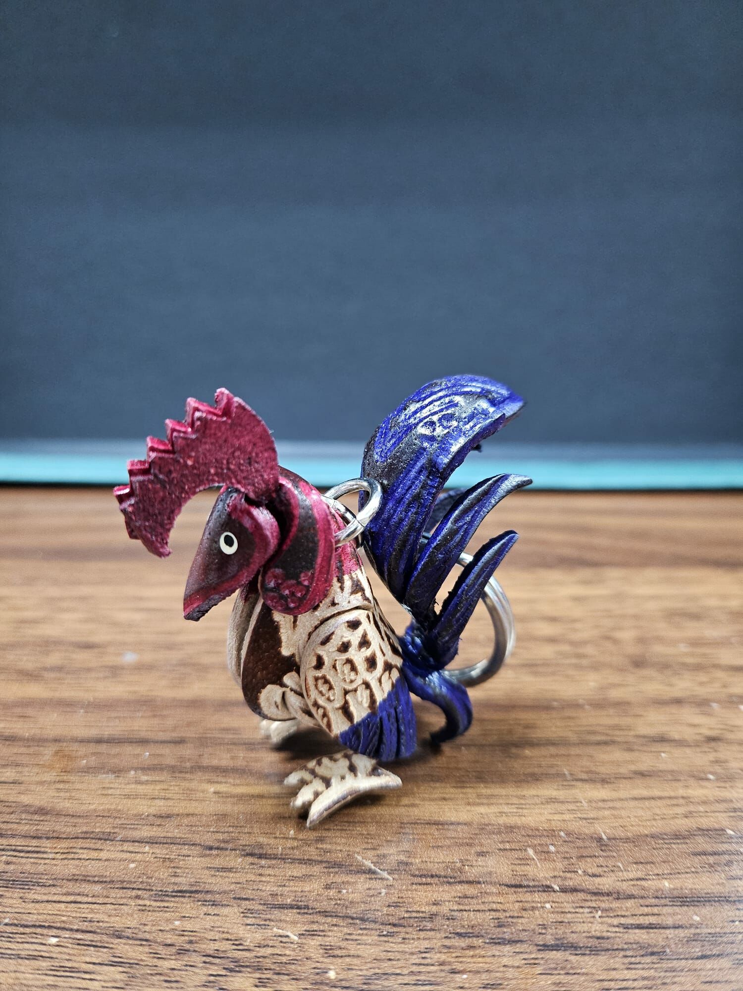 🇹🇭 泰國 HAND MADE牛皮匙扣 (鬥雞) (T1/546)