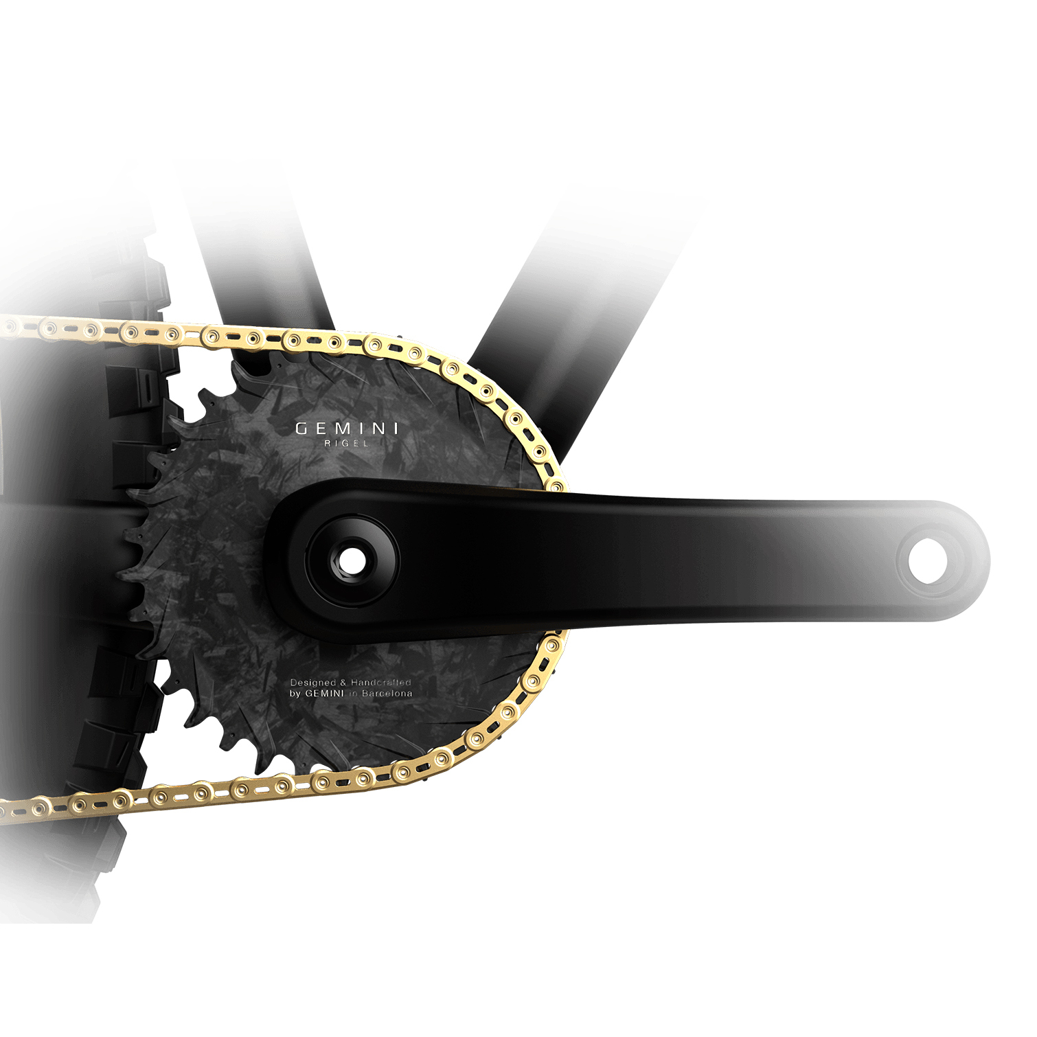 Gemini RIGEL Carbon Fiber Direct Mount MTB Chainring