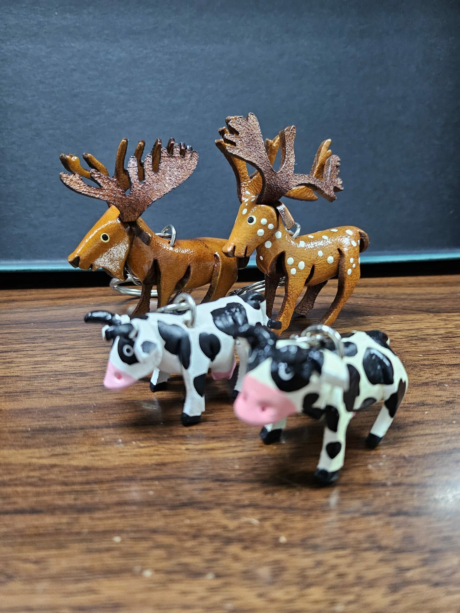 🇹🇭 泰國 HAND MADE牛皮匙扣 (鹿／乳牛) (T1/560)