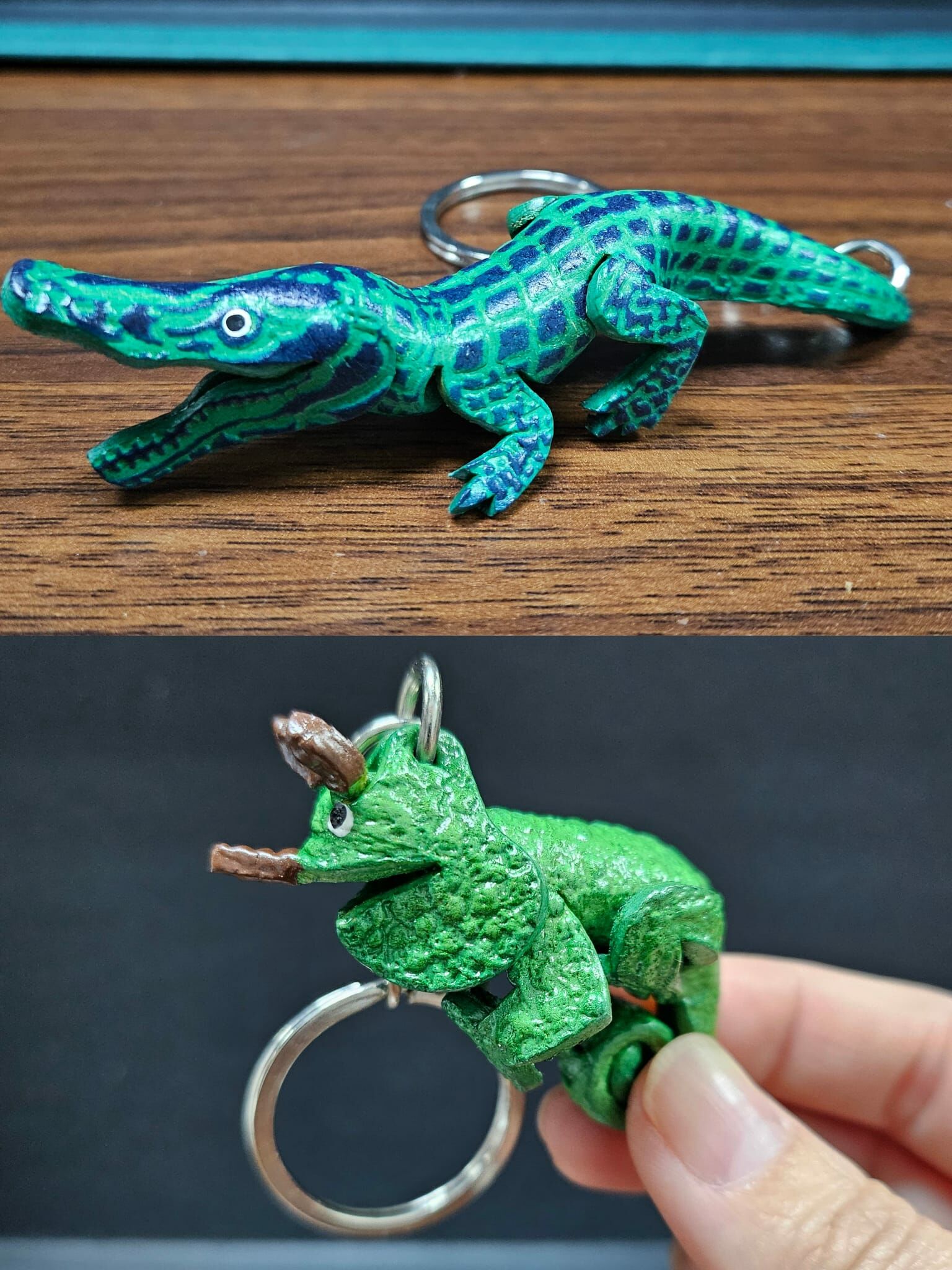 🇹🇭 泰國 HAND MADE牛皮匙扣 (鱷魚／變色龍) (T1/563)