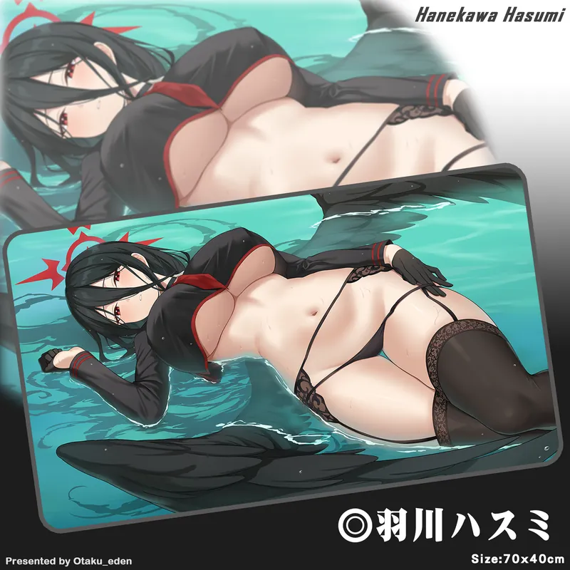 「ACG.GO」「同人代購」FF42 蔚藍檔案 - 羽川ハスミ Hanekawa Hasumi 滑鼠.桌遊兩用墊 - [則井]