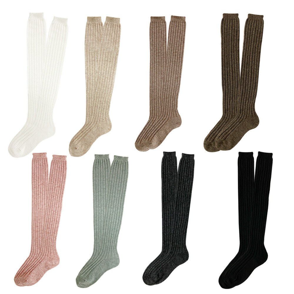【3 Pairs SET】Banana Sisters Jenny Cashmere Wool Knee High Socks