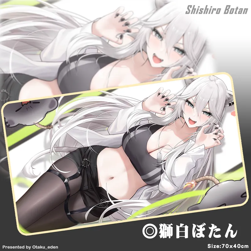 「同人代購」FF42 獅白ぼたん Shishiro Botan 滑鼠.桌遊兩用墊 - [WaNnE]