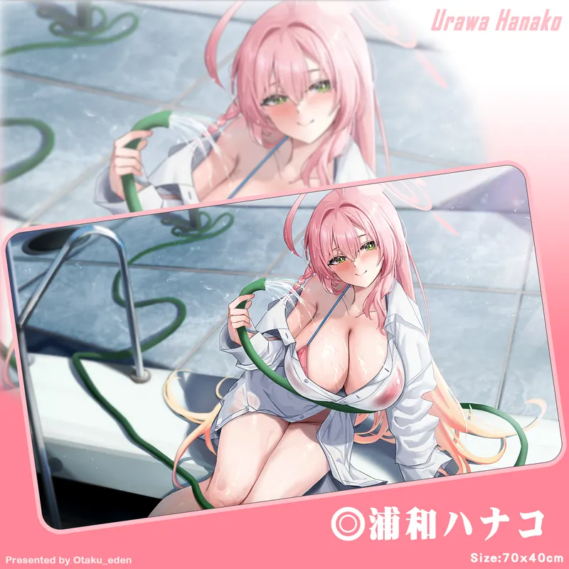 「ACG.GO」「同人代購」FF42 蔚藍檔案 - 浦和ハナコ Urawa Hanako <Swimsuit Ver> 滑鼠.桌遊兩用墊 - [KUUTAMO]