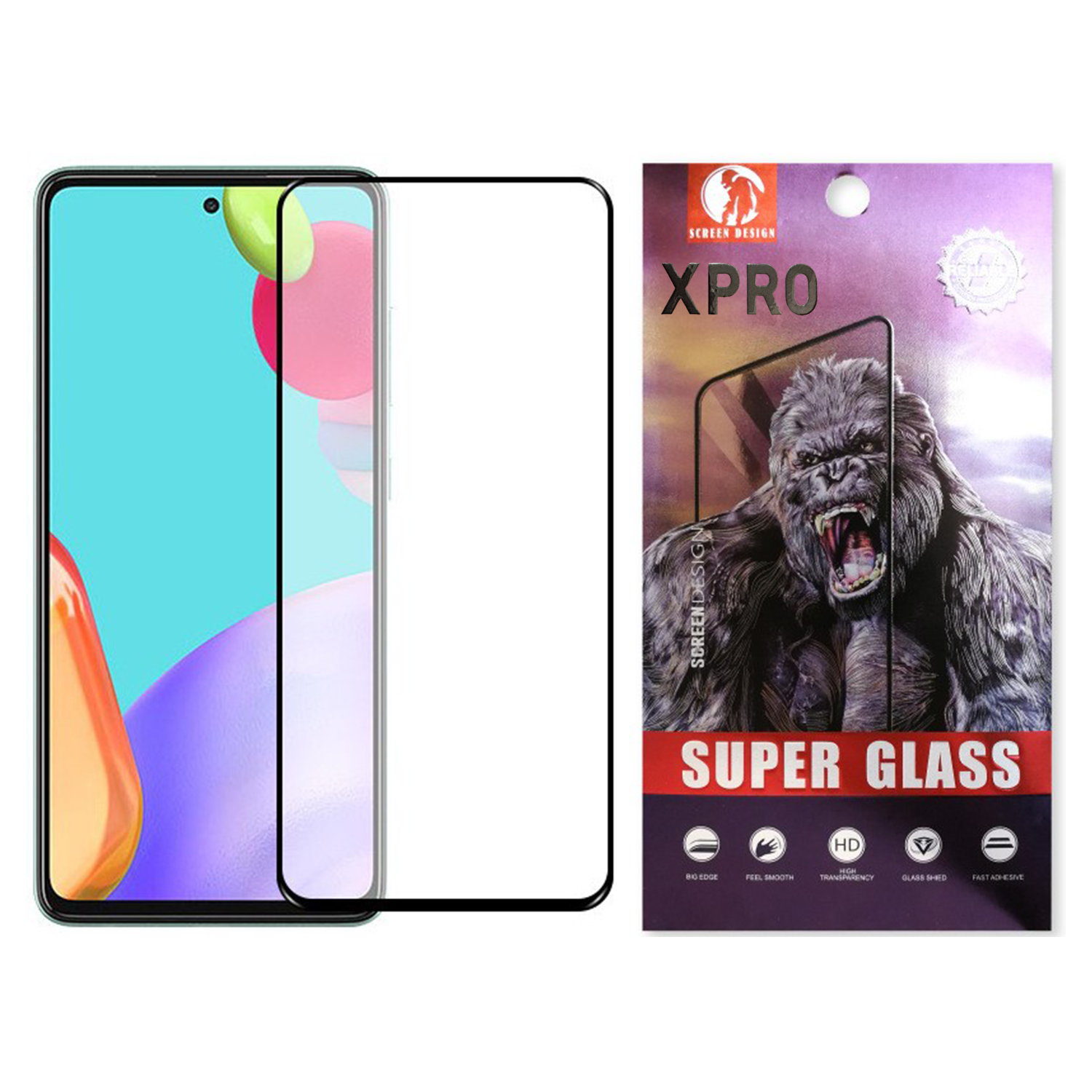 【現貨】XPRO - 巨猩 Super Glass Matte - Samsung A系列 磨砂防指紋超順滑全屏鋼化玻璃保護貼【支援指紋解鎖】