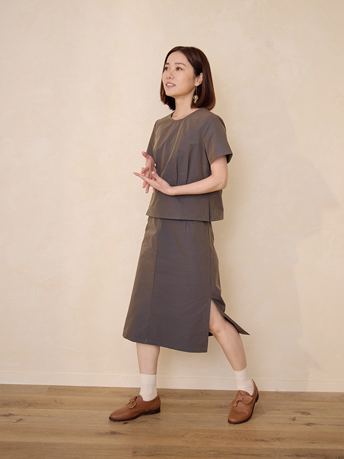 海鷗問候優雅長裙-島