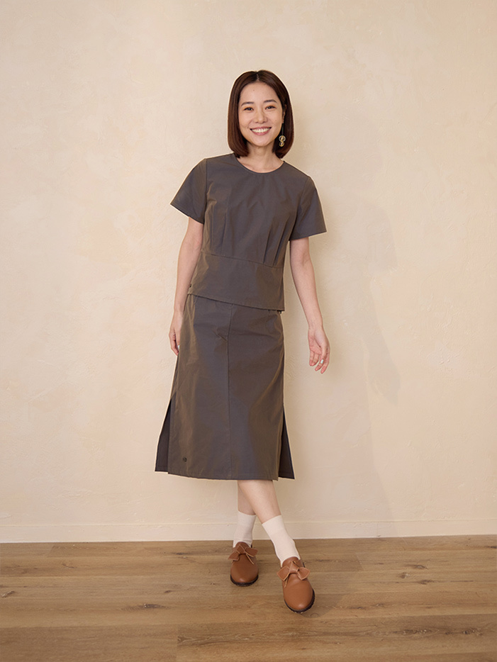 海鷗問候優雅長裙-島