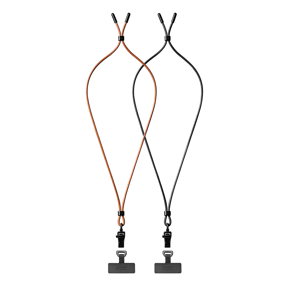 bitplay | 皮革細緻掛繩 暗夜黑/焦糖棕【bitplay官方授權經銷】