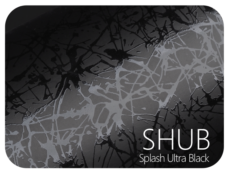 LIFE+GUARD SHUB Splash Ultra Black LIFE+GUARD WABU Wave Blue vinyl skin sample for 3C protective wraps