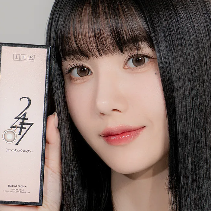 [季抛][散光] Lenstown 247 Bom Brown Toric 棄散光彩妝隱形眼鏡｜每樽1片