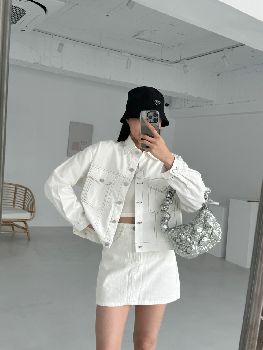 正韓-洗水撞色線休閒外套*3色