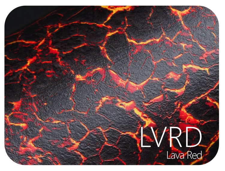 LIFE+GUARD LVRD Lava Red LIFE+GUARD WABU Wave Blue vinyl skin sample for 3C protective wraps