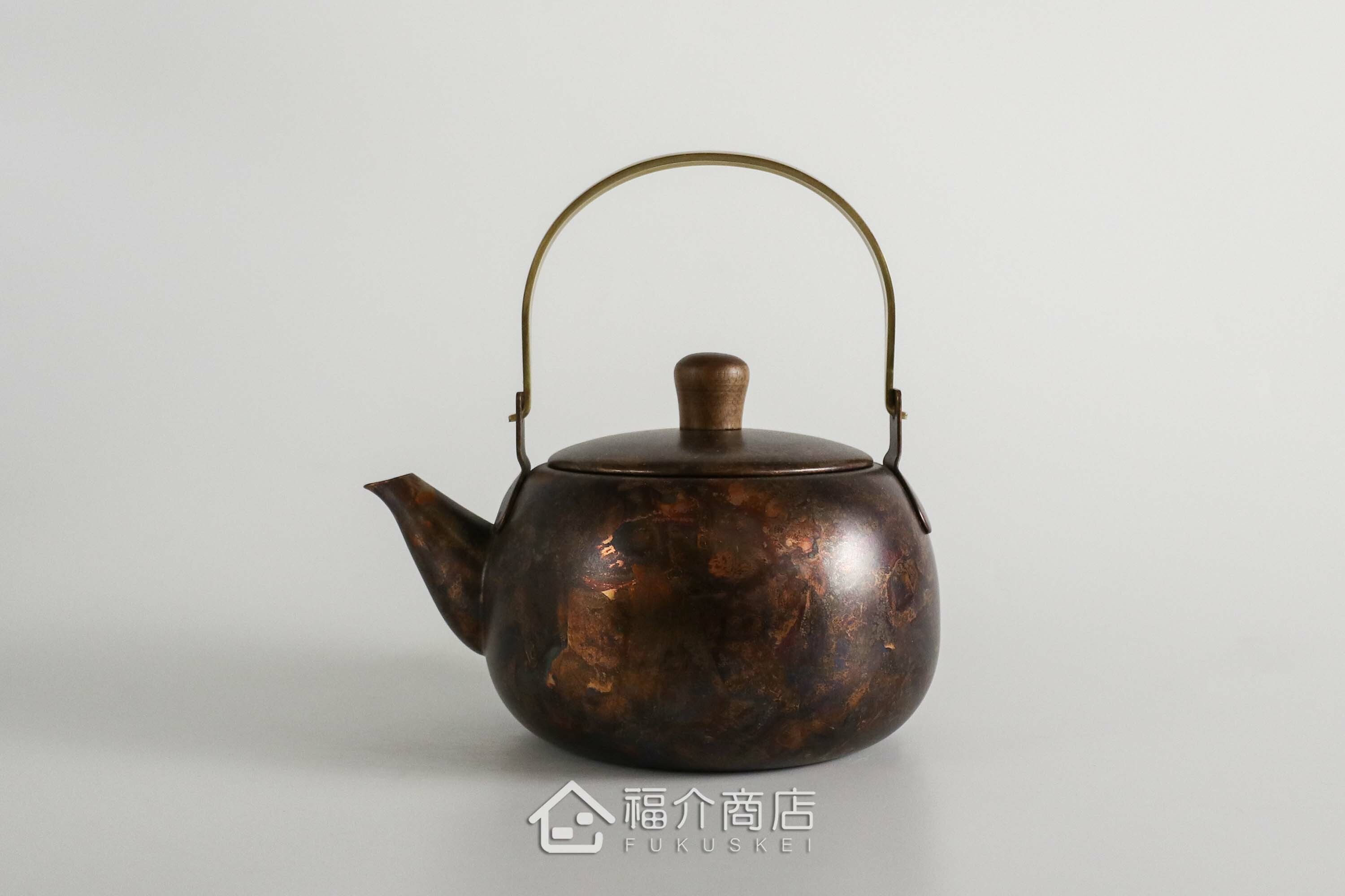 泡茶用的紅棕色不鏽鋼材質泡茶壺