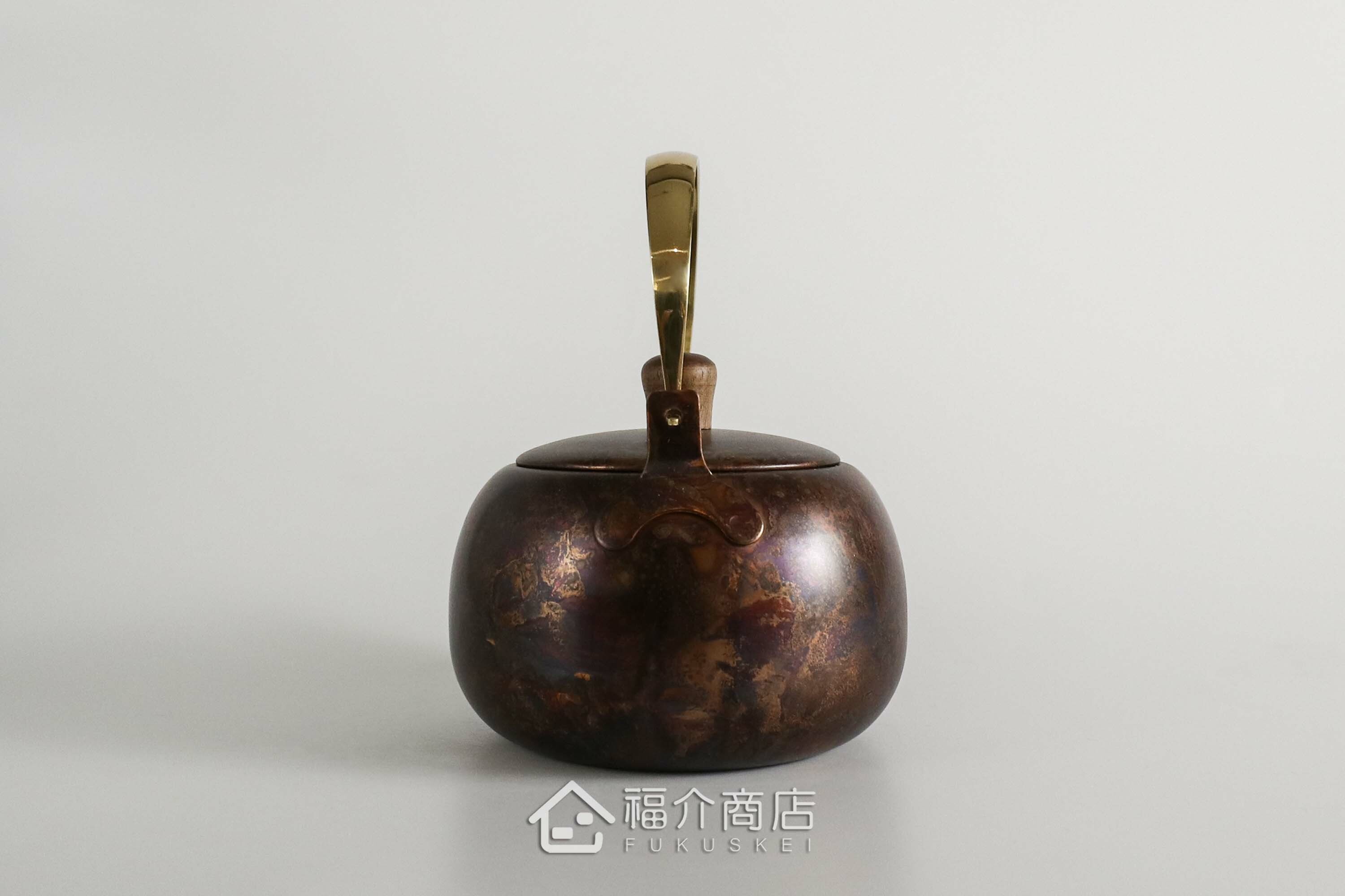 泡茶用的紅棕色不鏽鋼材質泡茶壺